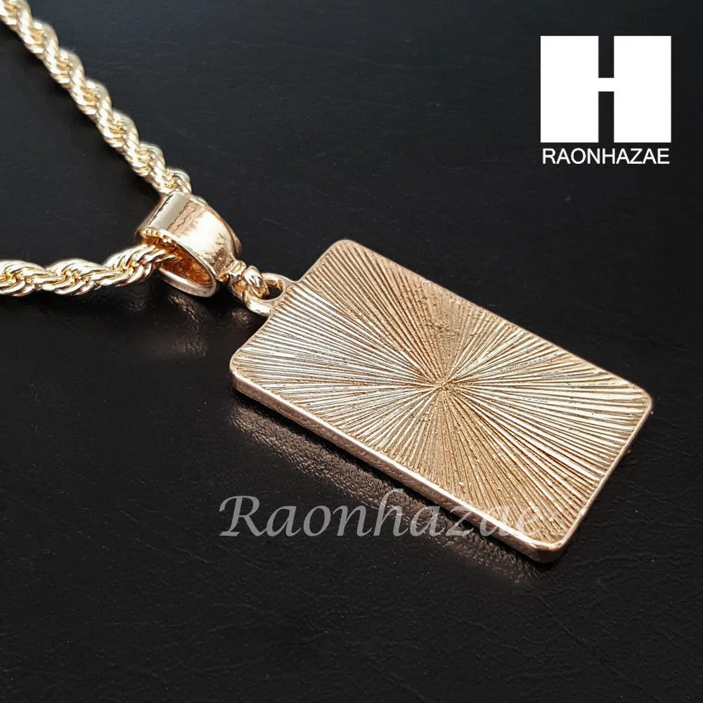 $100 HUNDRED DOLLAR BILL MONEY 30" CUBAN LINK CHAIN NECKLACE SET S89G