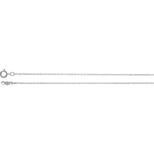10k White Gold .85mm Rope 20" Chain