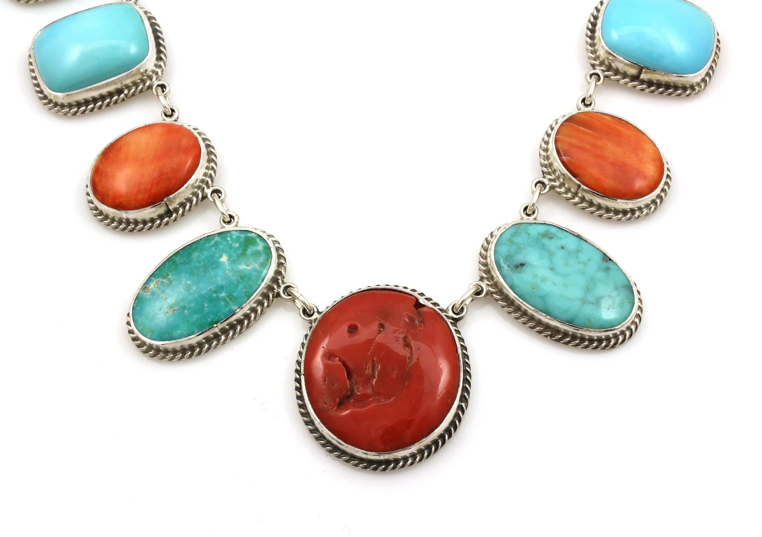 11 Stone Link Necklace