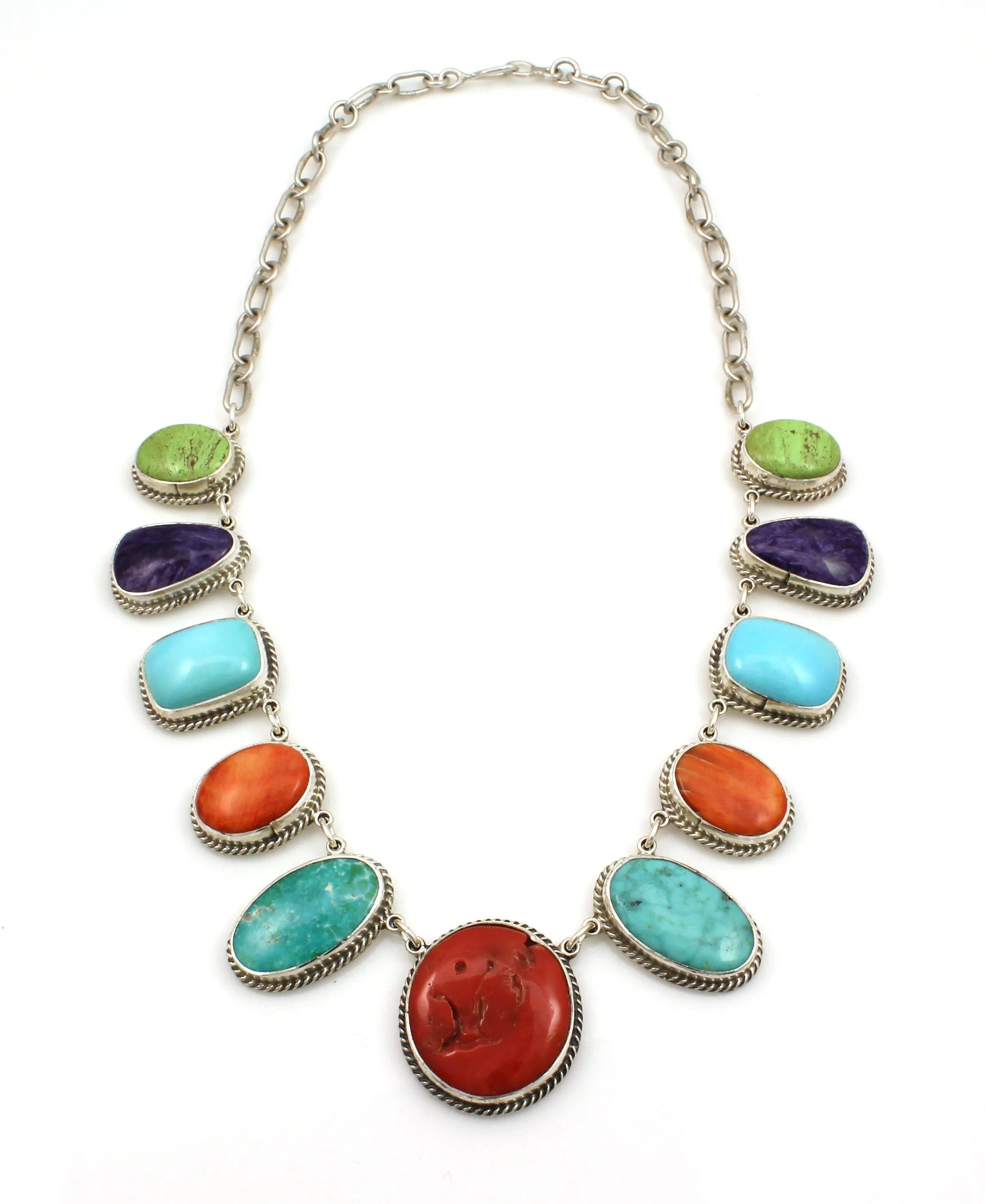 11 Stone Link Necklace