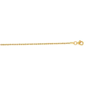14K Gold 1.6mm Royal Rope Chain