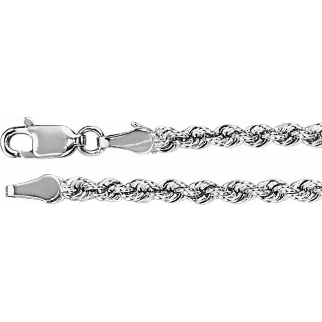 14K Gold 3 mm Rope Chain
