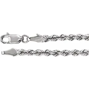 14K Gold 3 mm Rope Chain