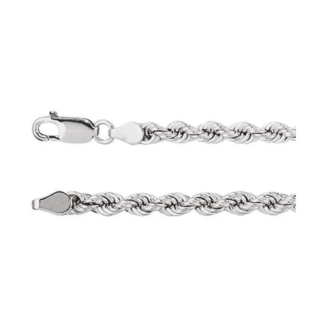 14K Gold 4 mm Rope Chain