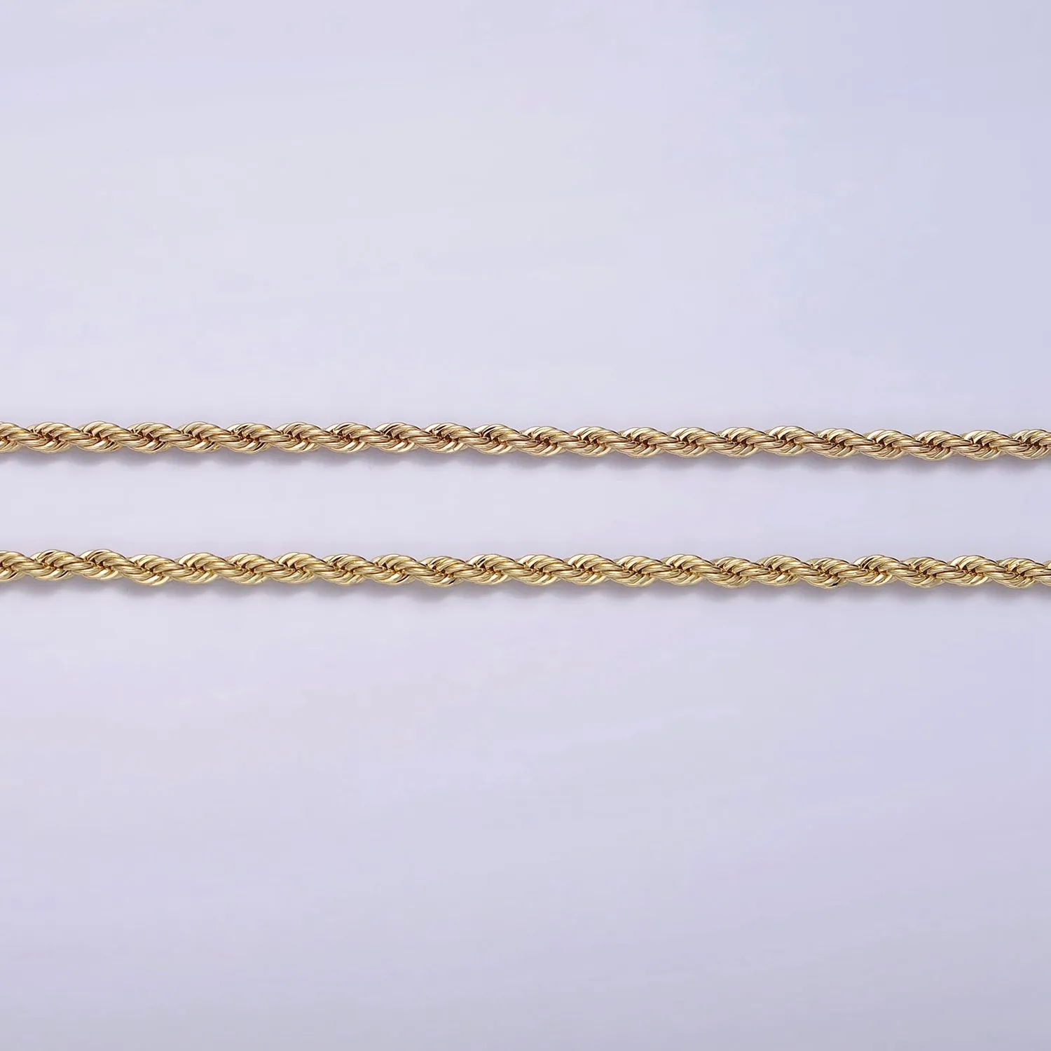 14K Gold Filled 1.8mm Rope 16 Inch, 18 Inch Choker Layering Chain Necklace | WA-2115 WA2116