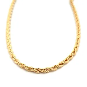 14K-gold-filled luxe rope necklace - 16"