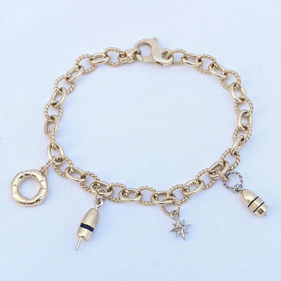 14K Gold Lobster Pot Buoy Charm or Necklace