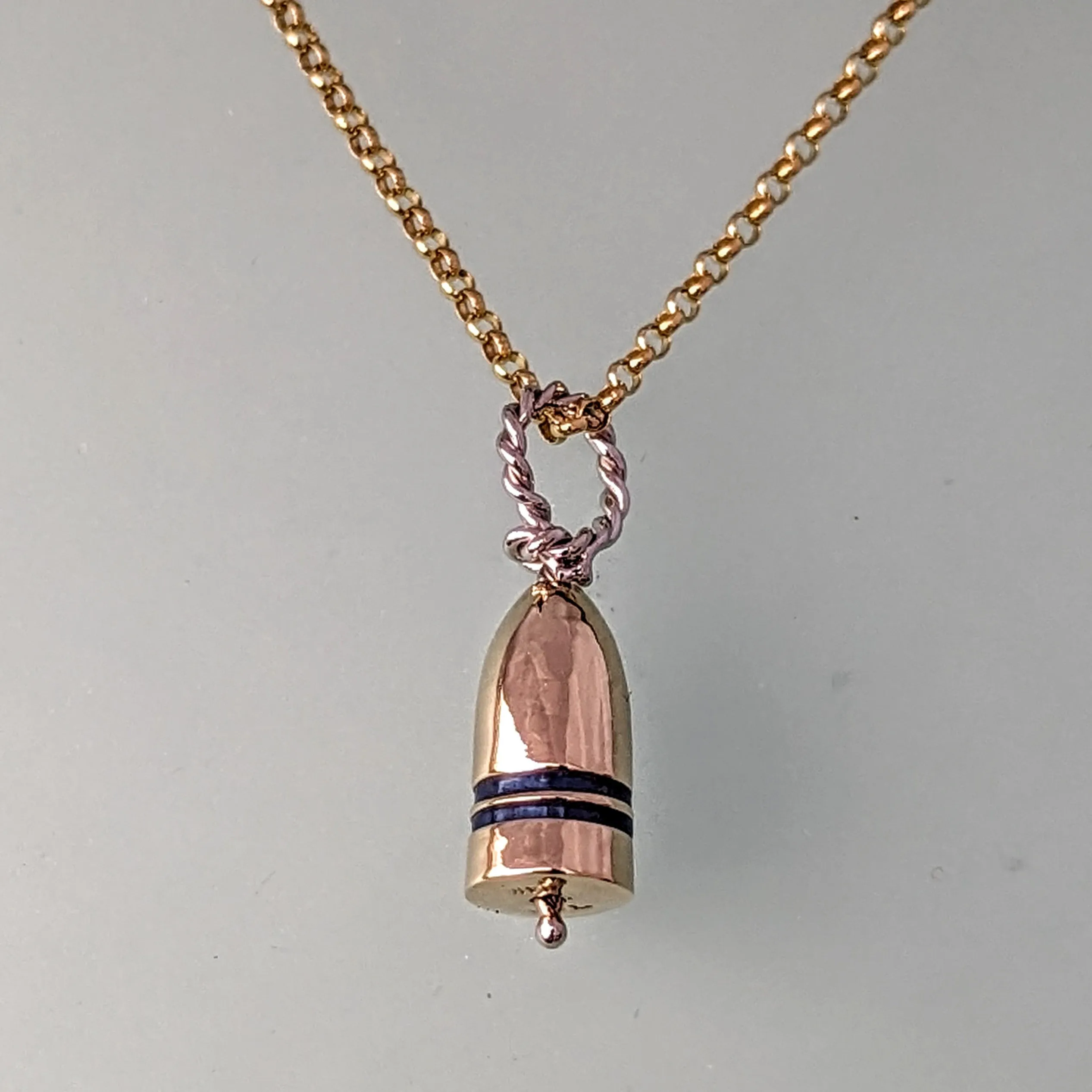 14K Gold Lobster Pot Buoy Charm or Necklace