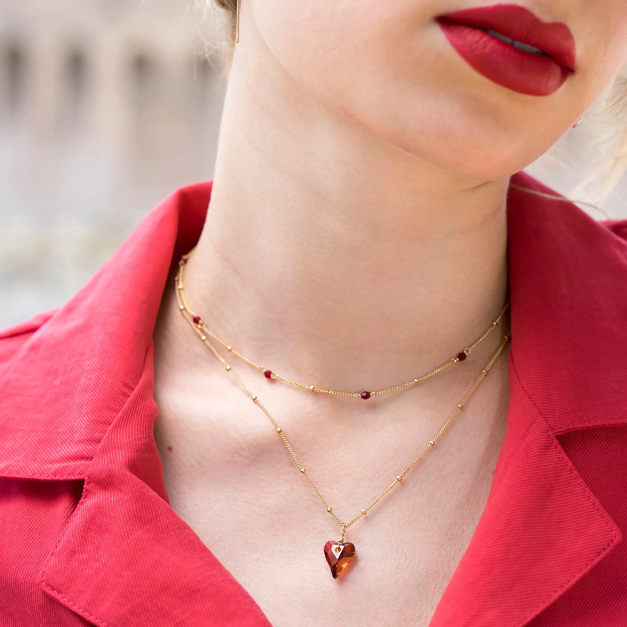 14k RED HEART