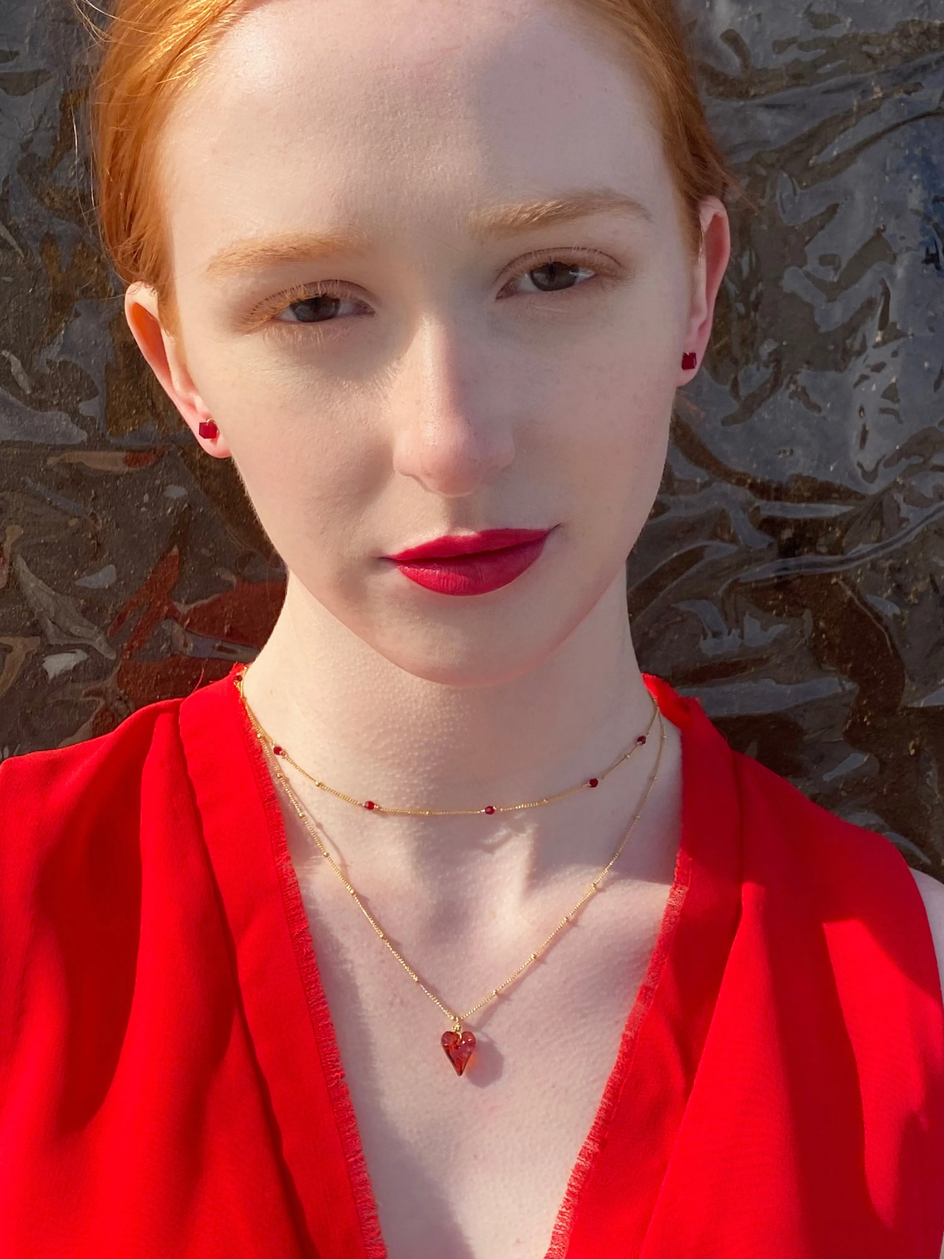14k RED HEART