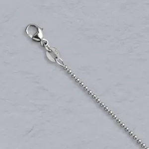 14k White Gold Bead Chain