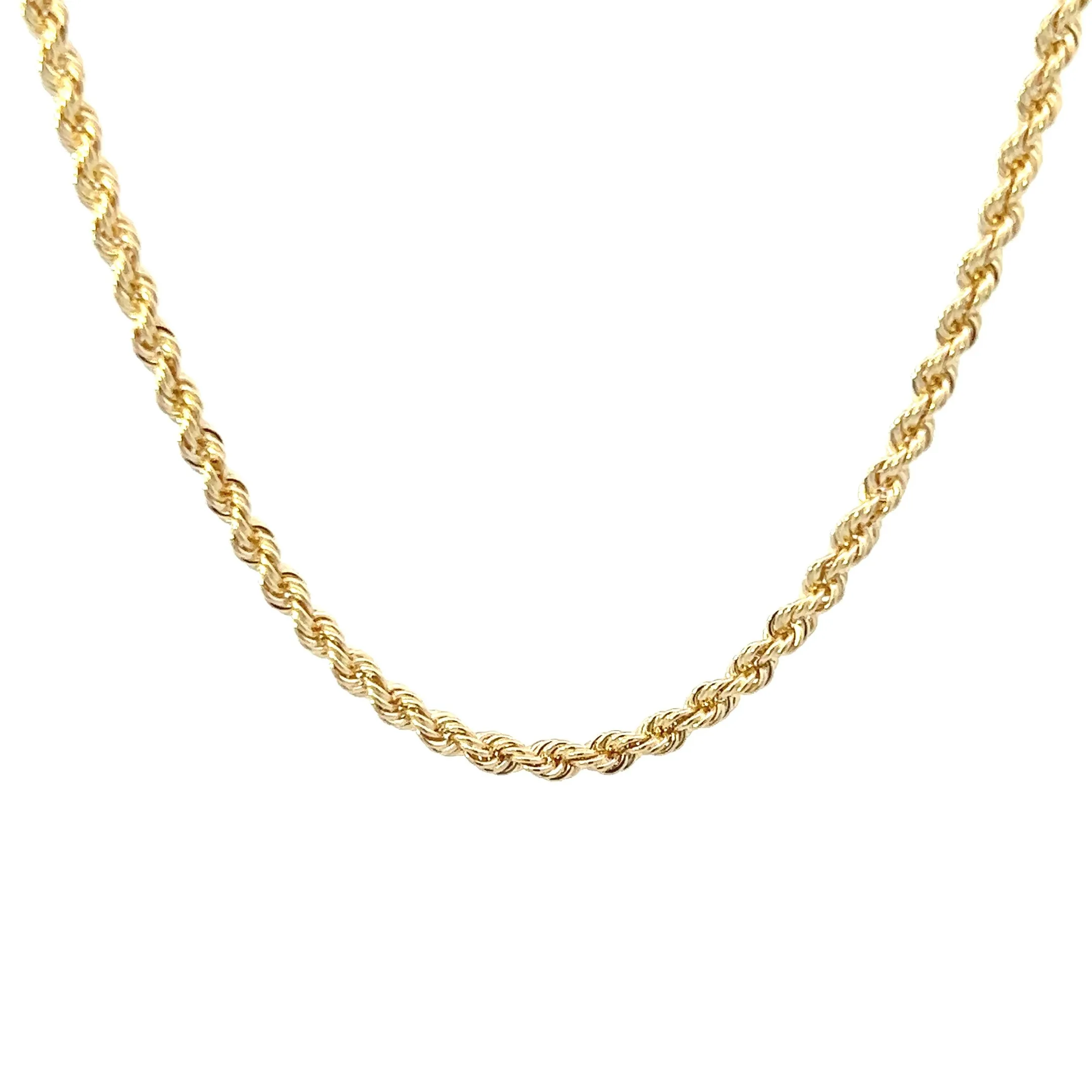 14K Yellow Gold 3.1MM Rope Chain (20")