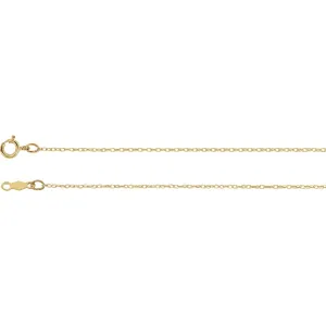 14k Yellow Gold .75mm Rope 20" Chain