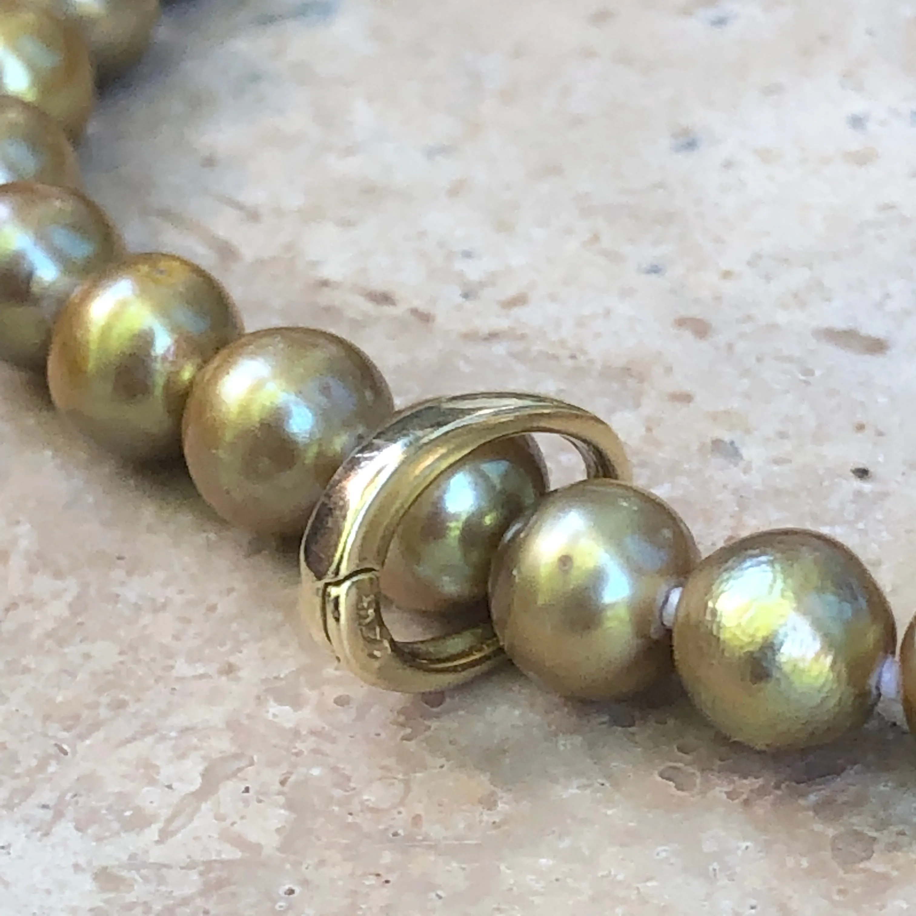 14KT Yellow Gold Medium Pearl Enhancer 8mm