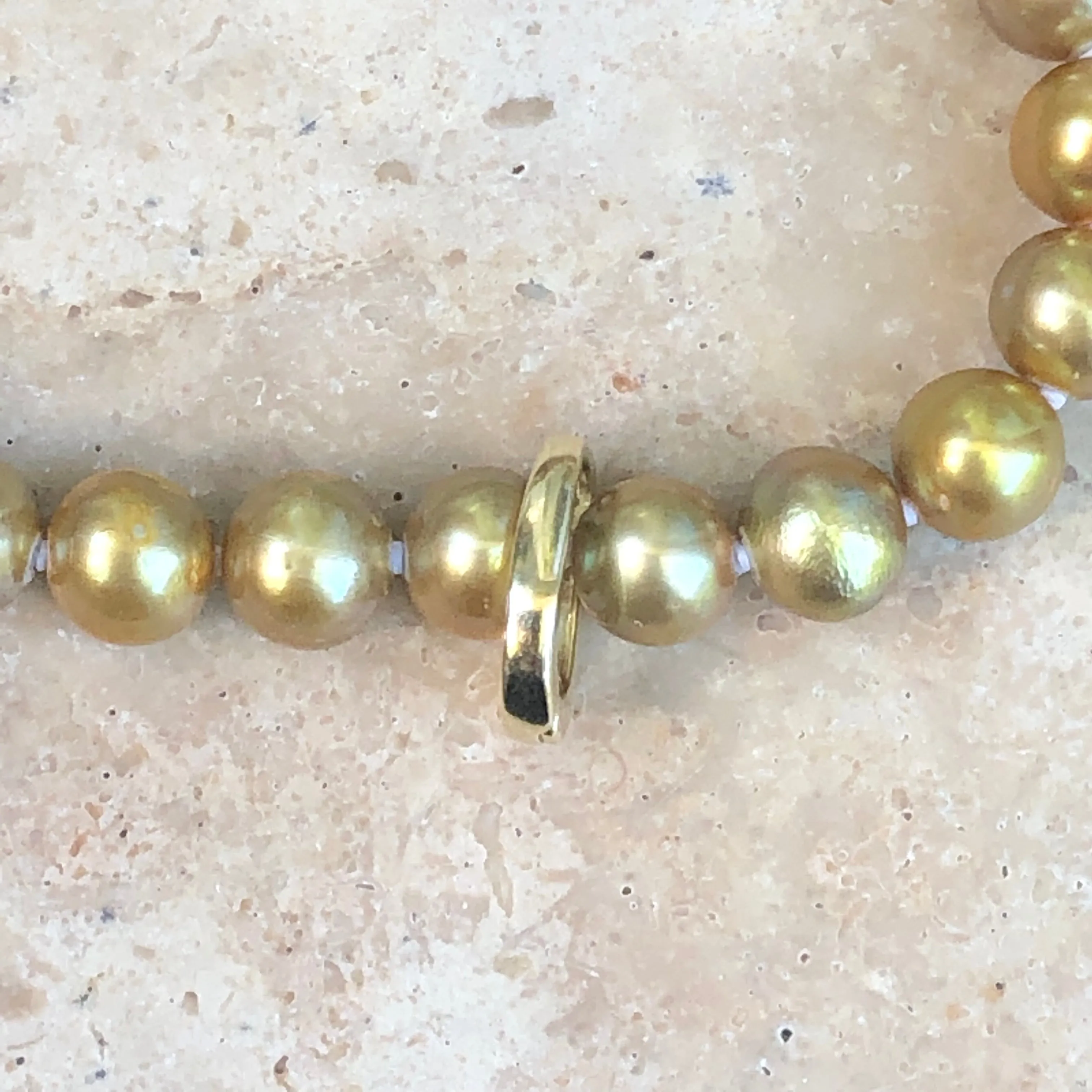 14KT Yellow Gold Medium Pearl Enhancer 8mm