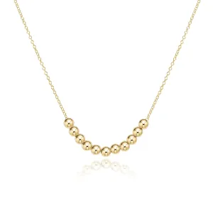 16" Necklace Gold -Classic Beaded Bliss