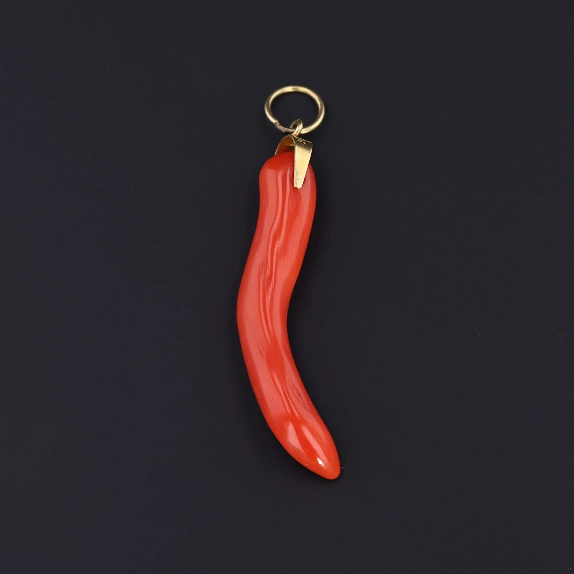18k Gold Cornicello or Cornetto Charm | Lucky Charm