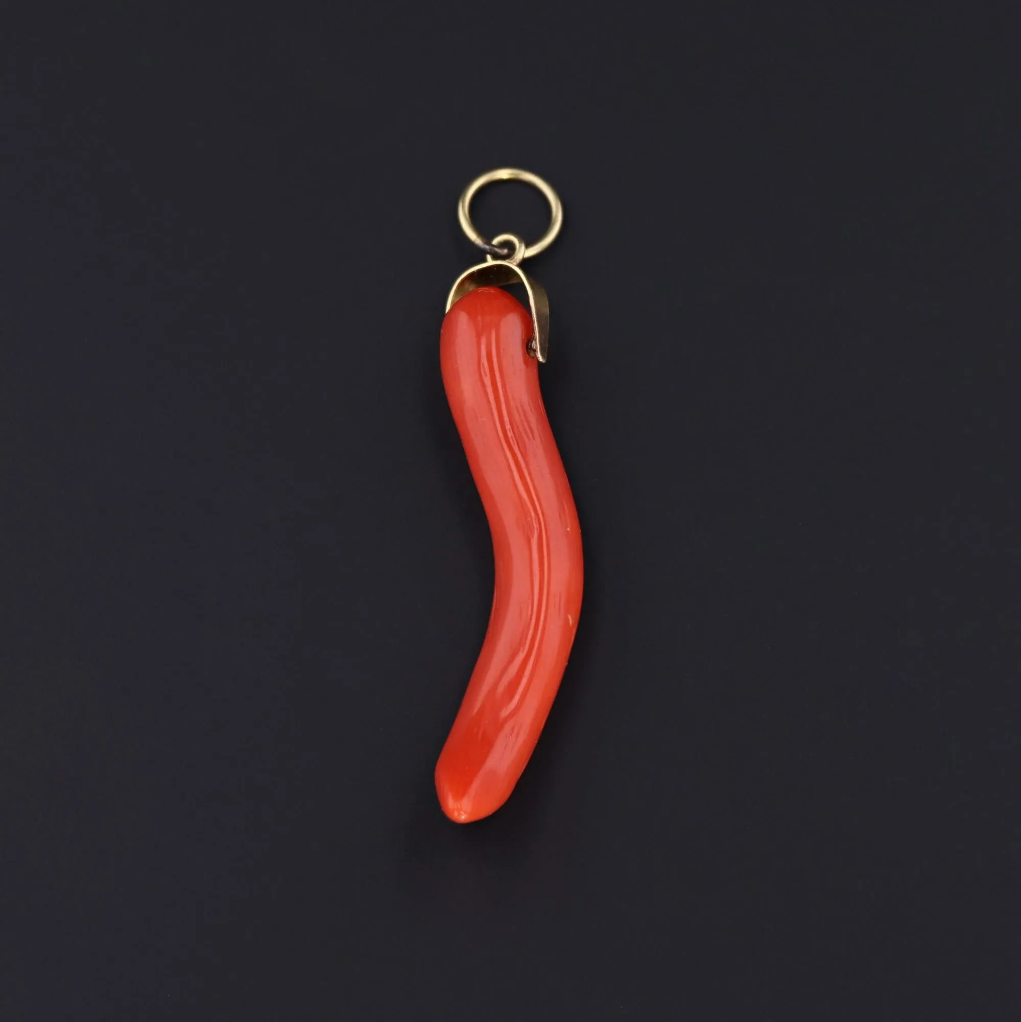 18k Gold Cornicello or Cornetto Charm | Lucky Charm