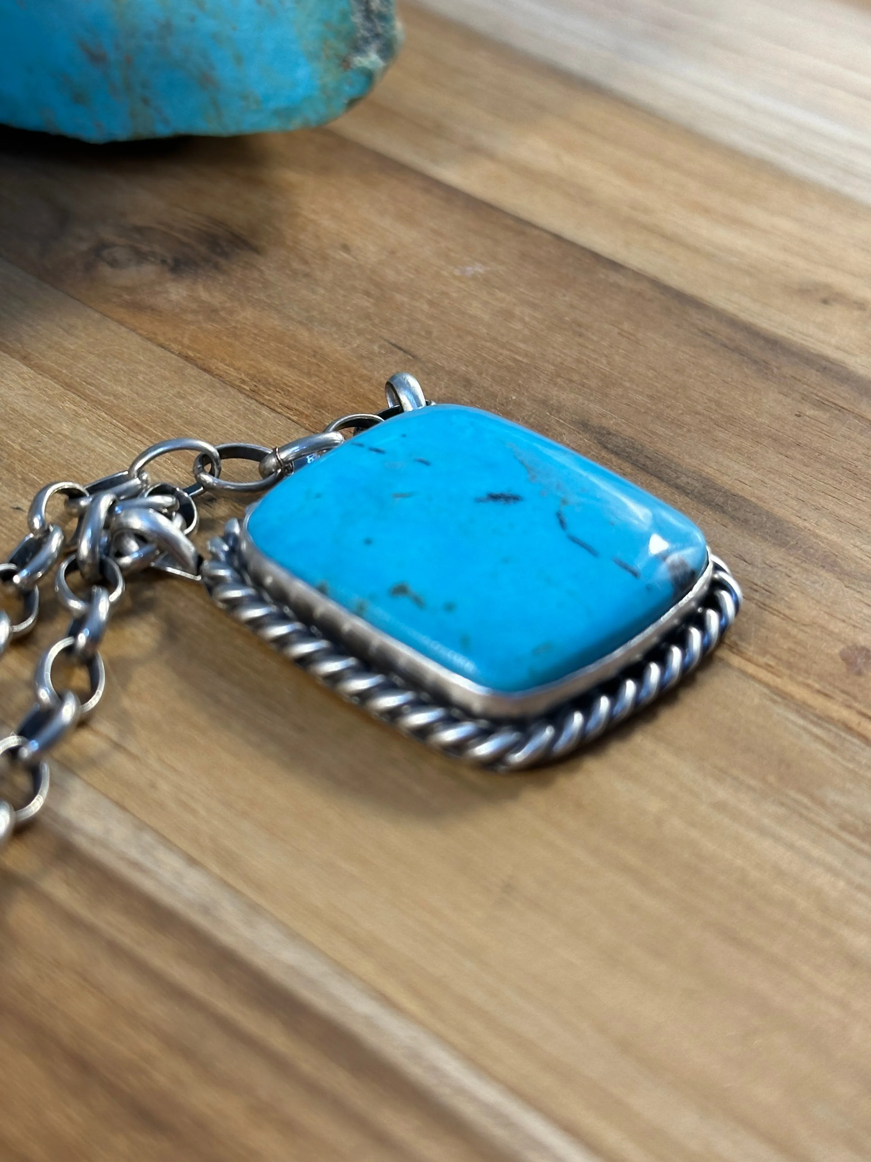 18" Kingman Square Necklace