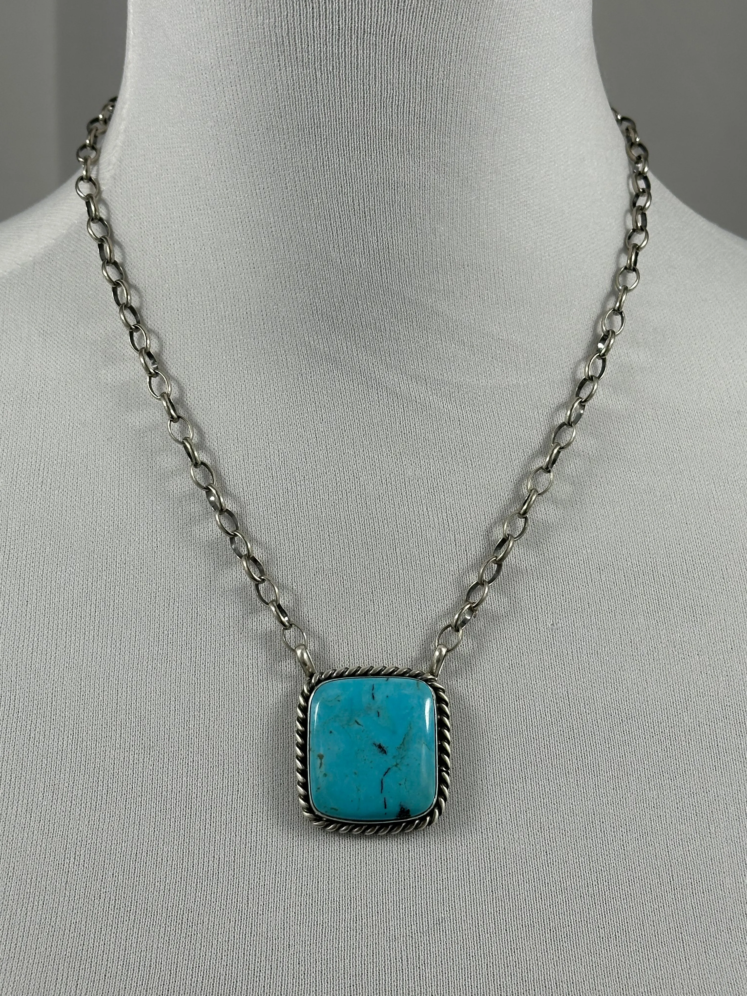 18" Kingman Square Necklace