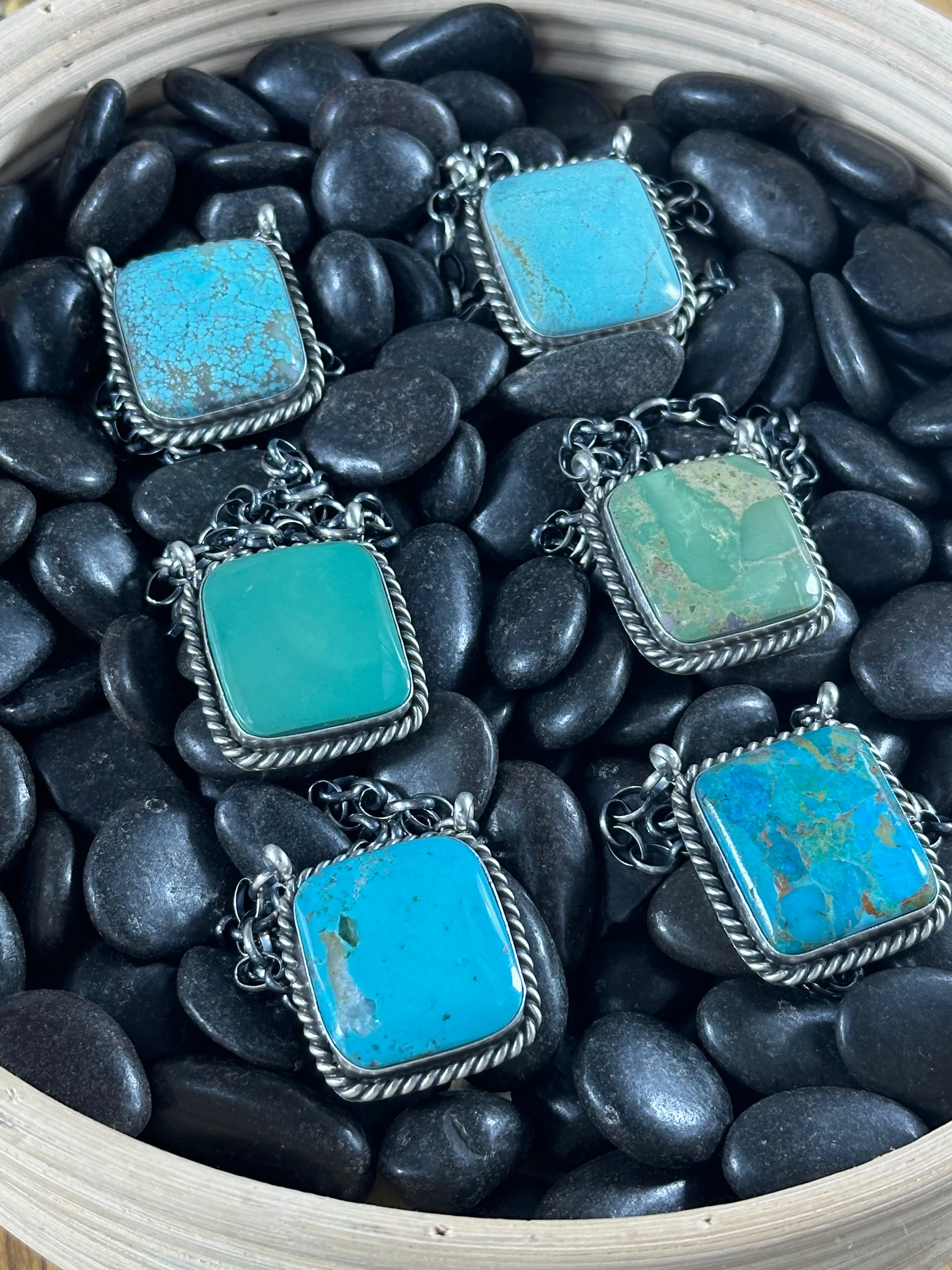 18" Kingman Square Pendants