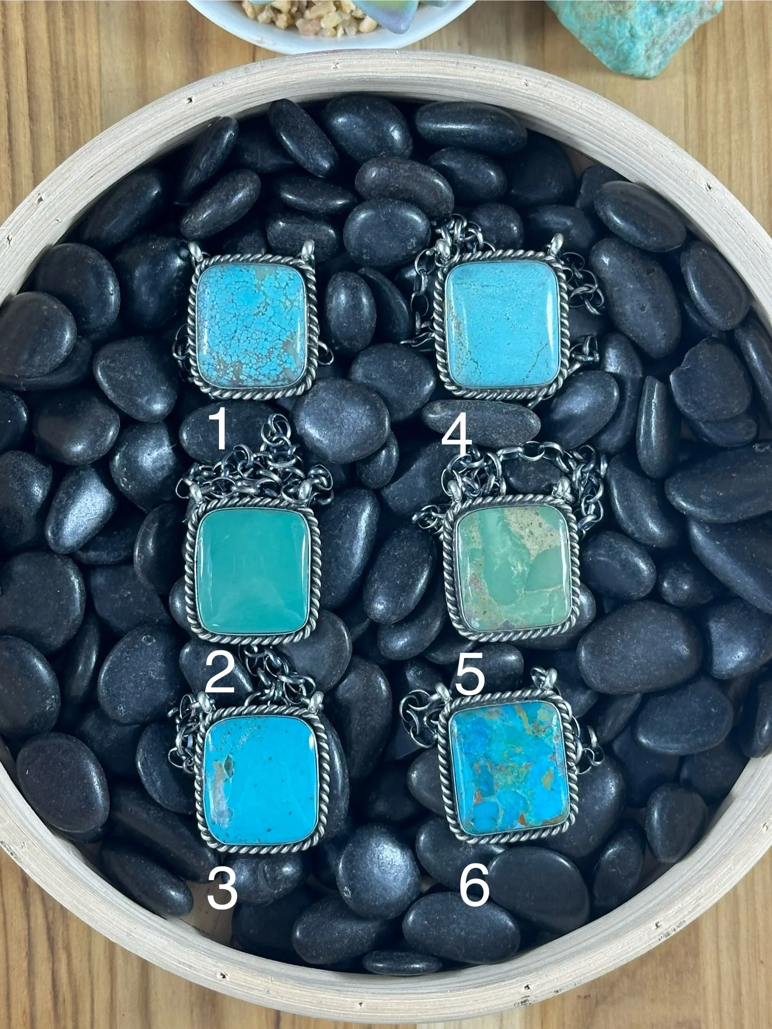 18" Kingman Square Pendants