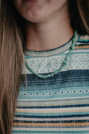 19" Turquoise Nugget Necklace