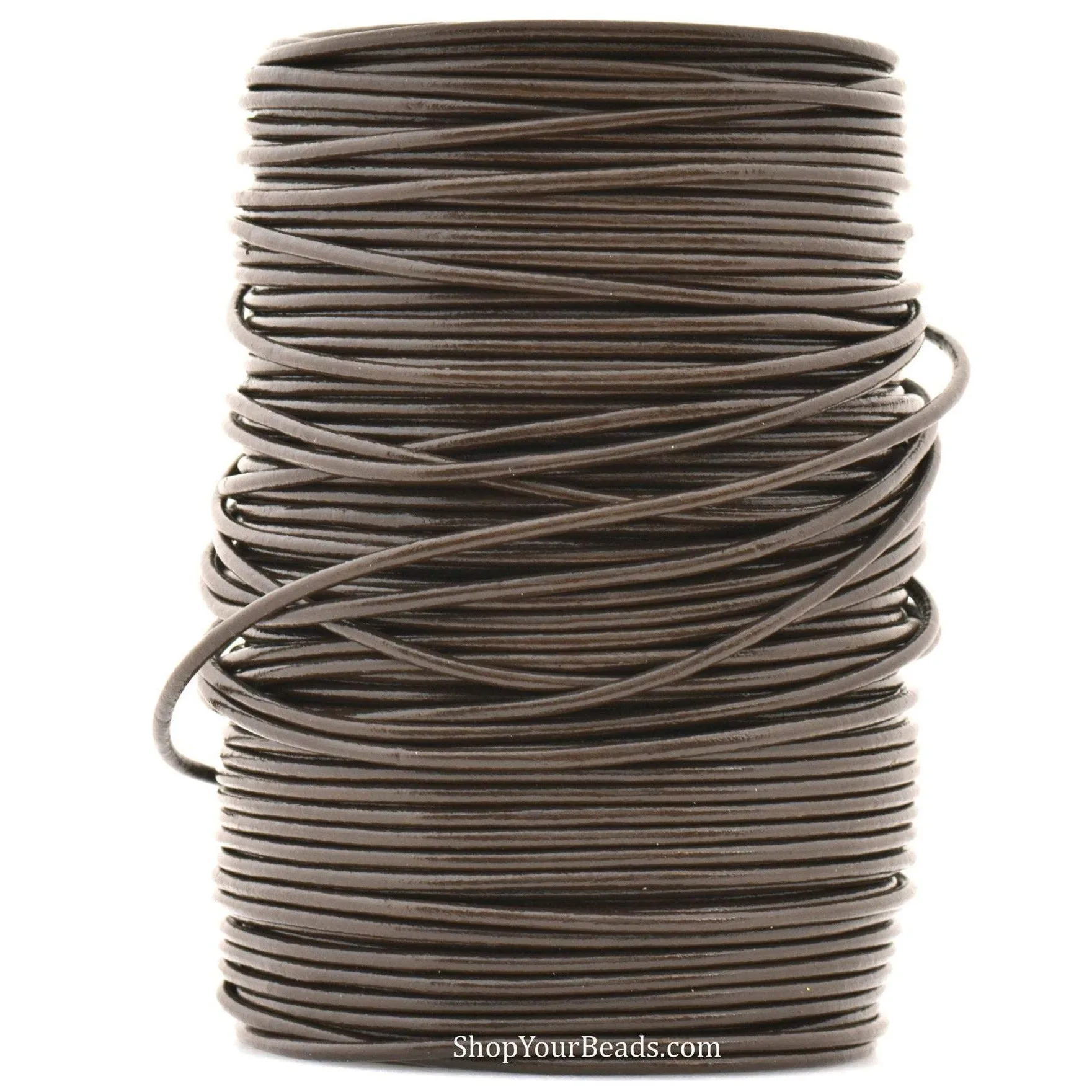 2mm Dark Brown Leather Cord - Round - Premium Quality - Indian Leather - Wrap Bracelet Making Findings - Lead Free - Necklace Making