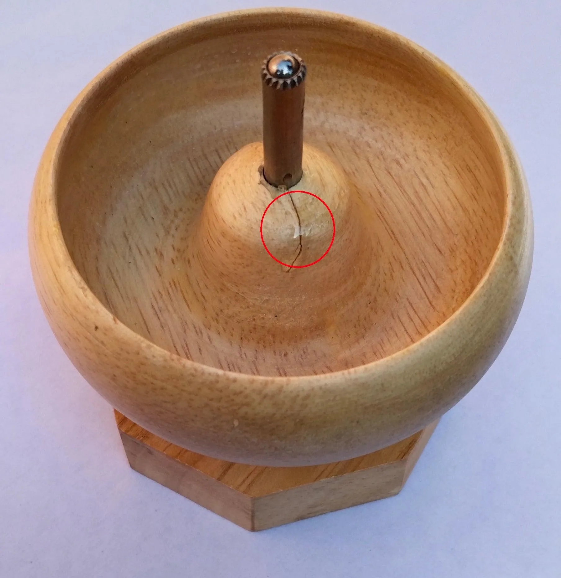3 Inch Wooden Beading Spinner With 2 Pcs Curved Needle