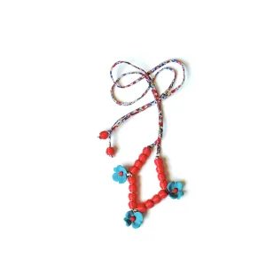 3D printed NECKLACE (3 flowers)