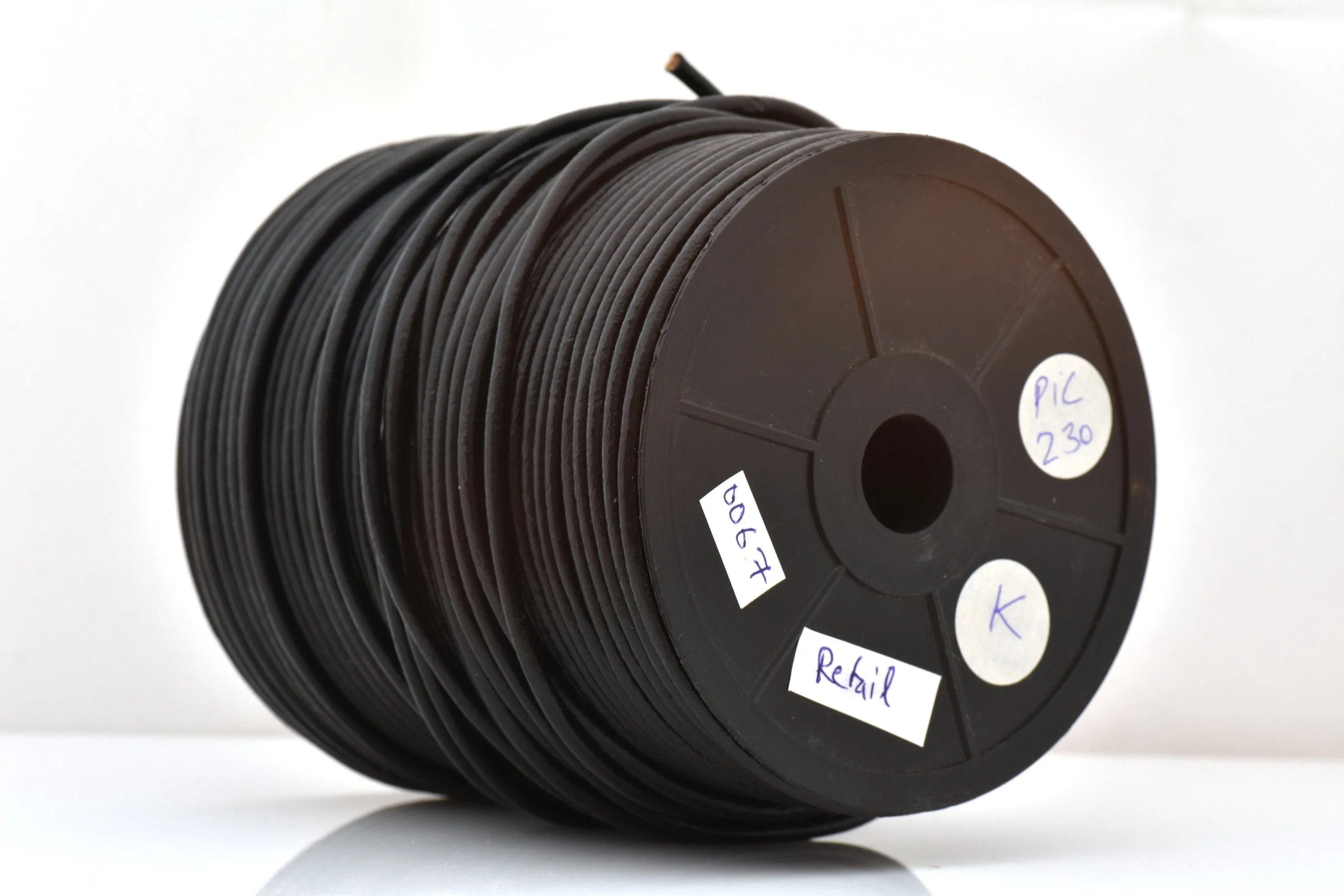 3mm Natural Black Leather Cord - Round - Premium Quality - Indian Leather - Wrap Bracelet Making Findings - Lead Free - Necklace Making