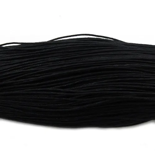450M/Roll,1.0MM Black And Soft Cotton Waxy Cord,
