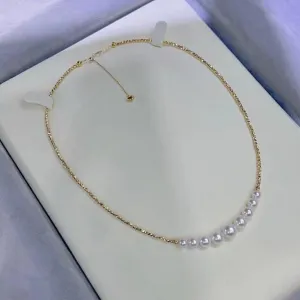 5.0-8.0 mm Graduated Nine Akoya Pearl Necklace