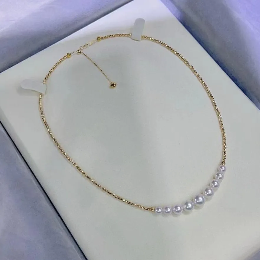 5.0-8.0 mm Graduated Nine Akoya Pearl Necklace