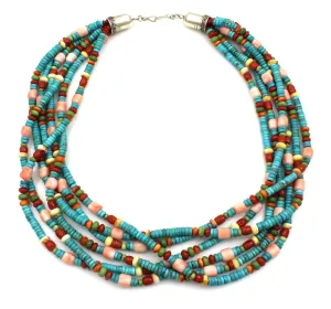 6 Strand Multicolor Necklace