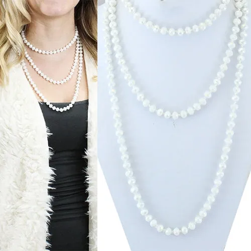 60” BEADED NECKLACES