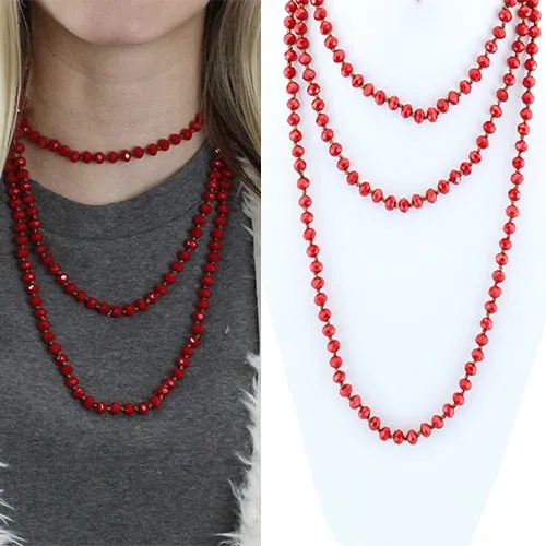 60” BEADED NECKLACES