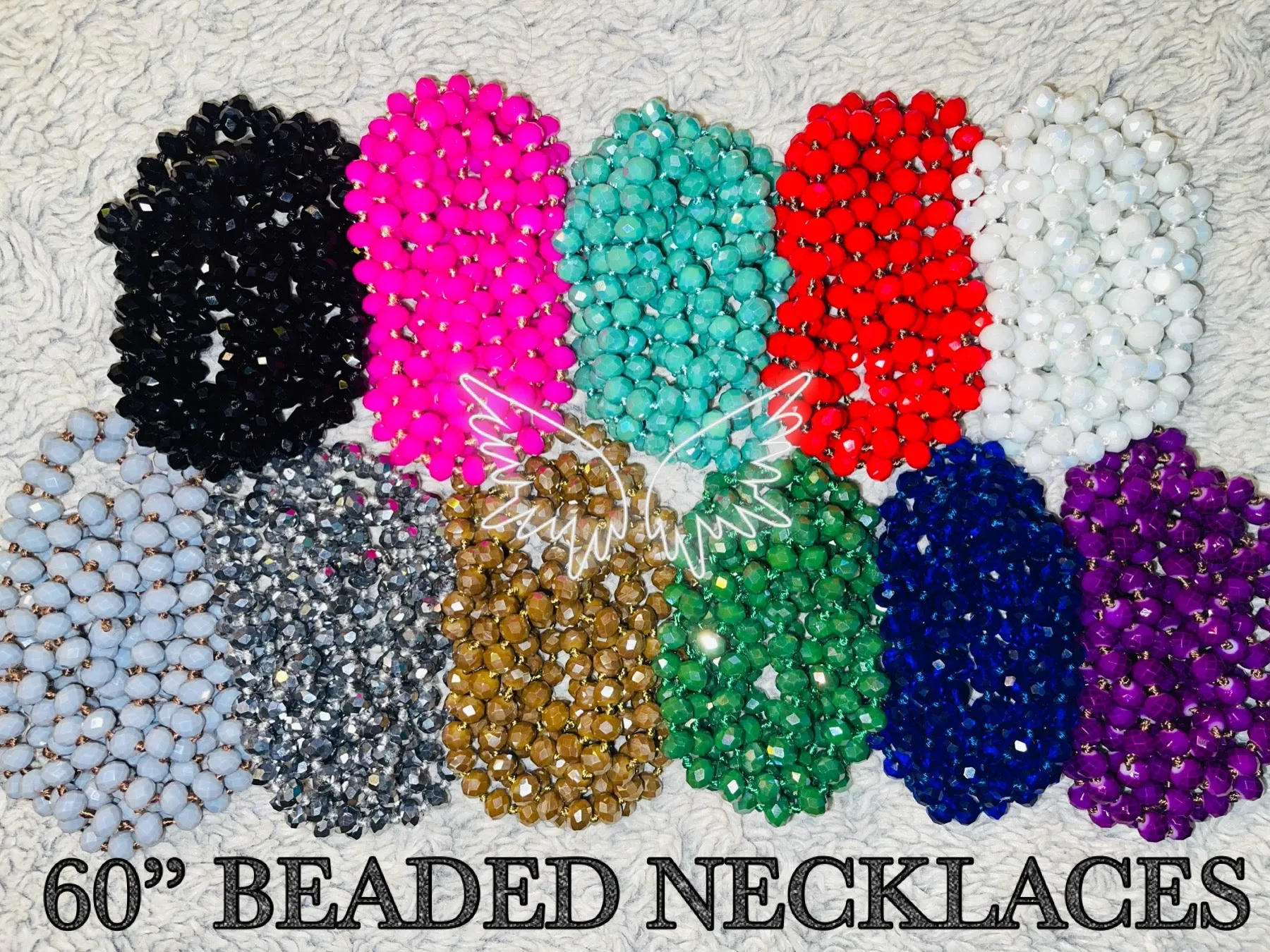 60” BEADED NECKLACES