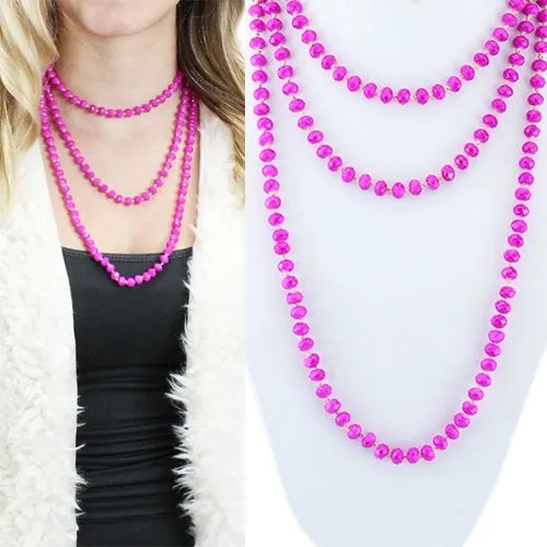 60” BEADED NECKLACES
