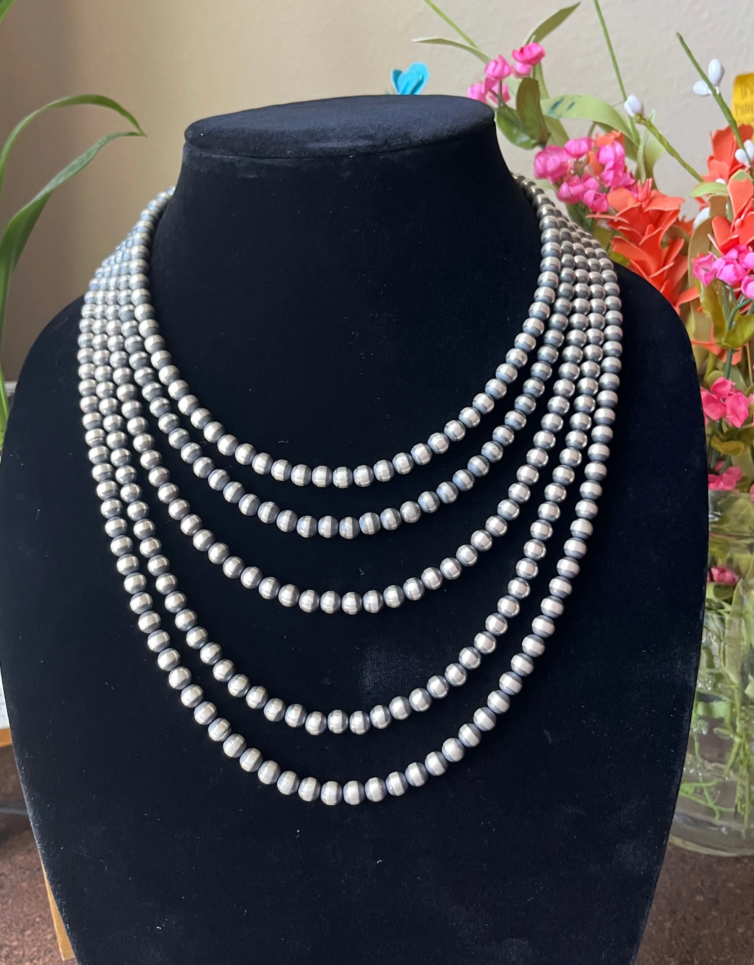 6MM Navajo Pearl Necklaces