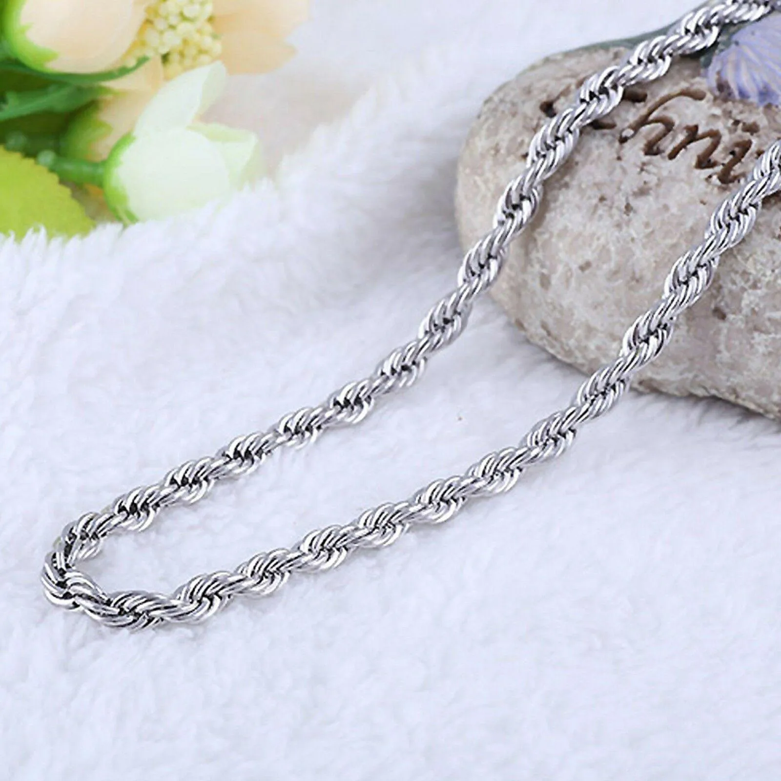 925 Ravishing 2MM Sterling Silver Rope Chain Necklace