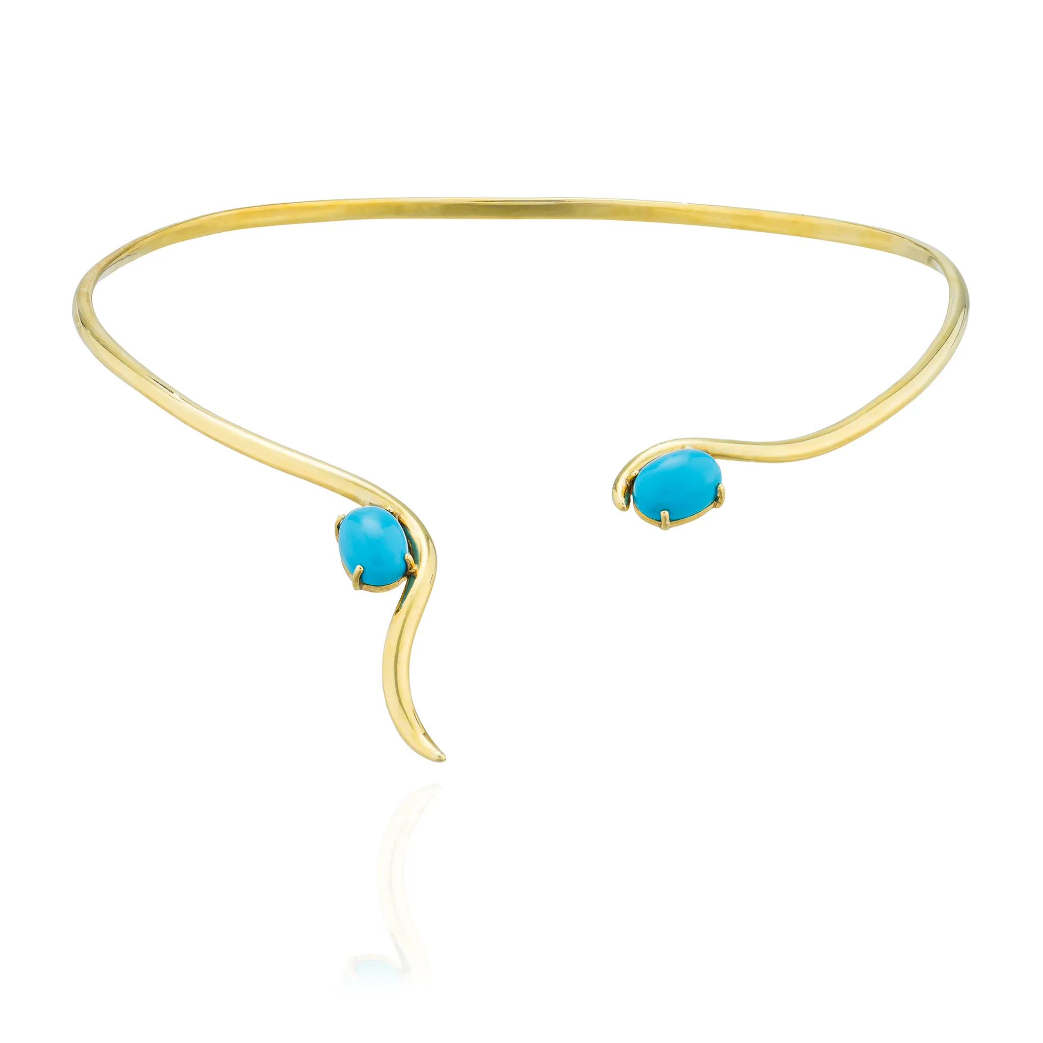 925 Silver Caramelo Necklace with Turquoise