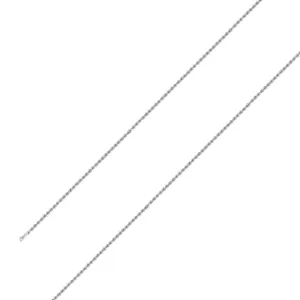 925 Sterling 1.5mm Silver Rhodium Plated Rope Chain Size- 9"