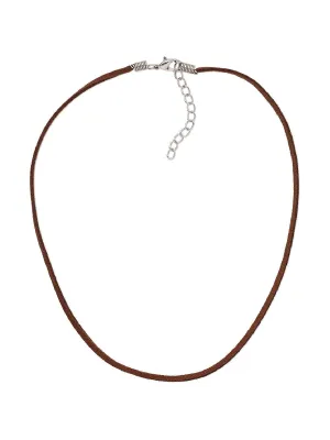Adjustable Suede Cord Necklace