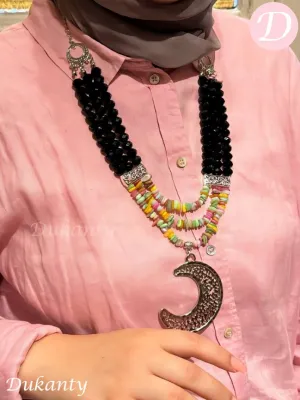Afnan Necklace - Crystal and Broken Seashell
