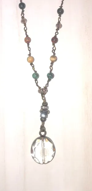 African Turquoise Beaded Necklace