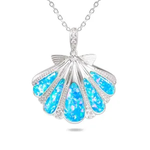 Alamea Opal Mermaid’s Oyster Shell Pendant