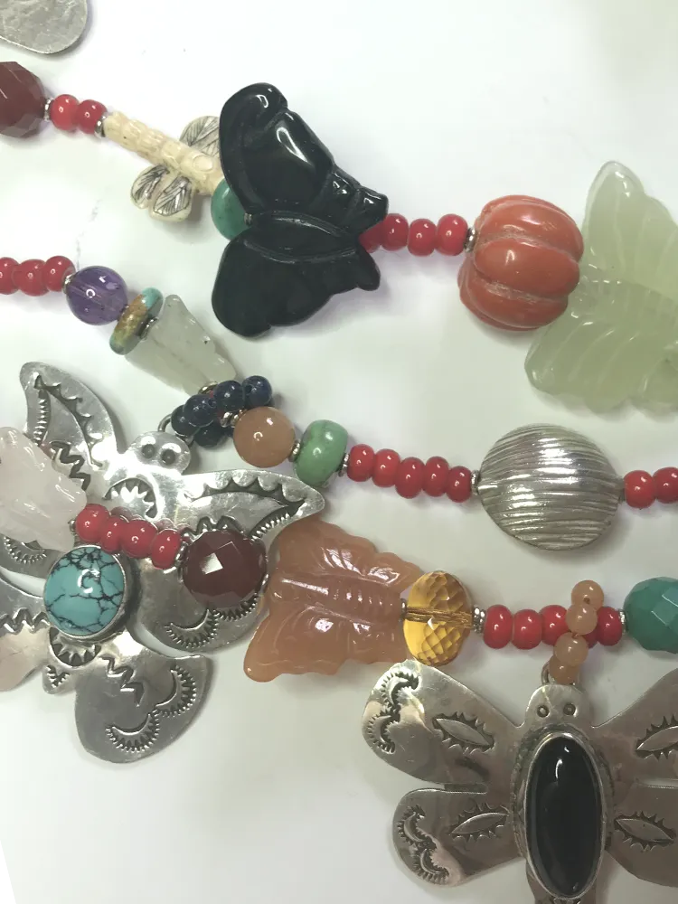All Butterfy   Dragonfly Necklace by Kim Yubeta