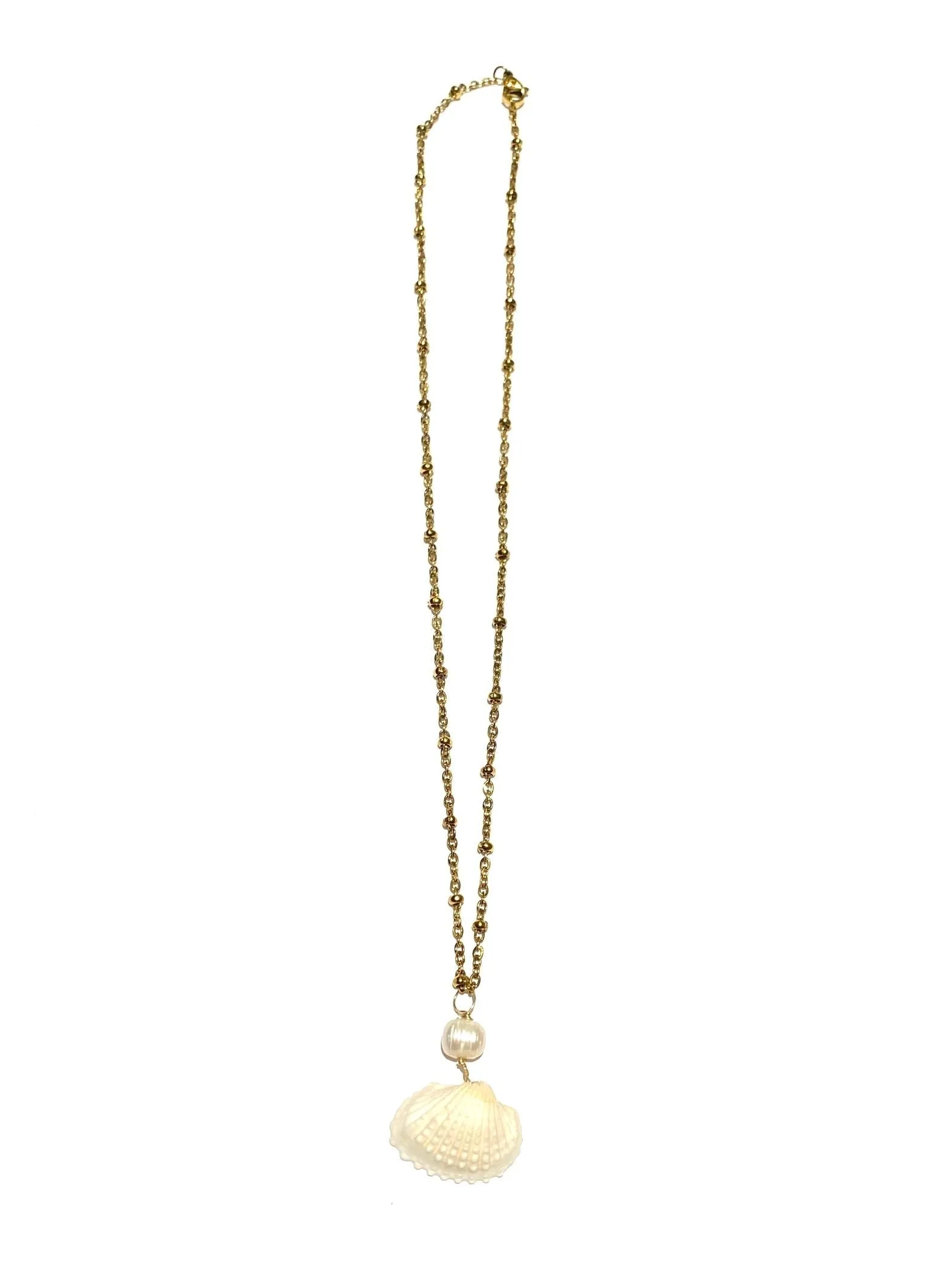 AMANÁ PENINA- Seashell Necklace 1- Stainless Steel