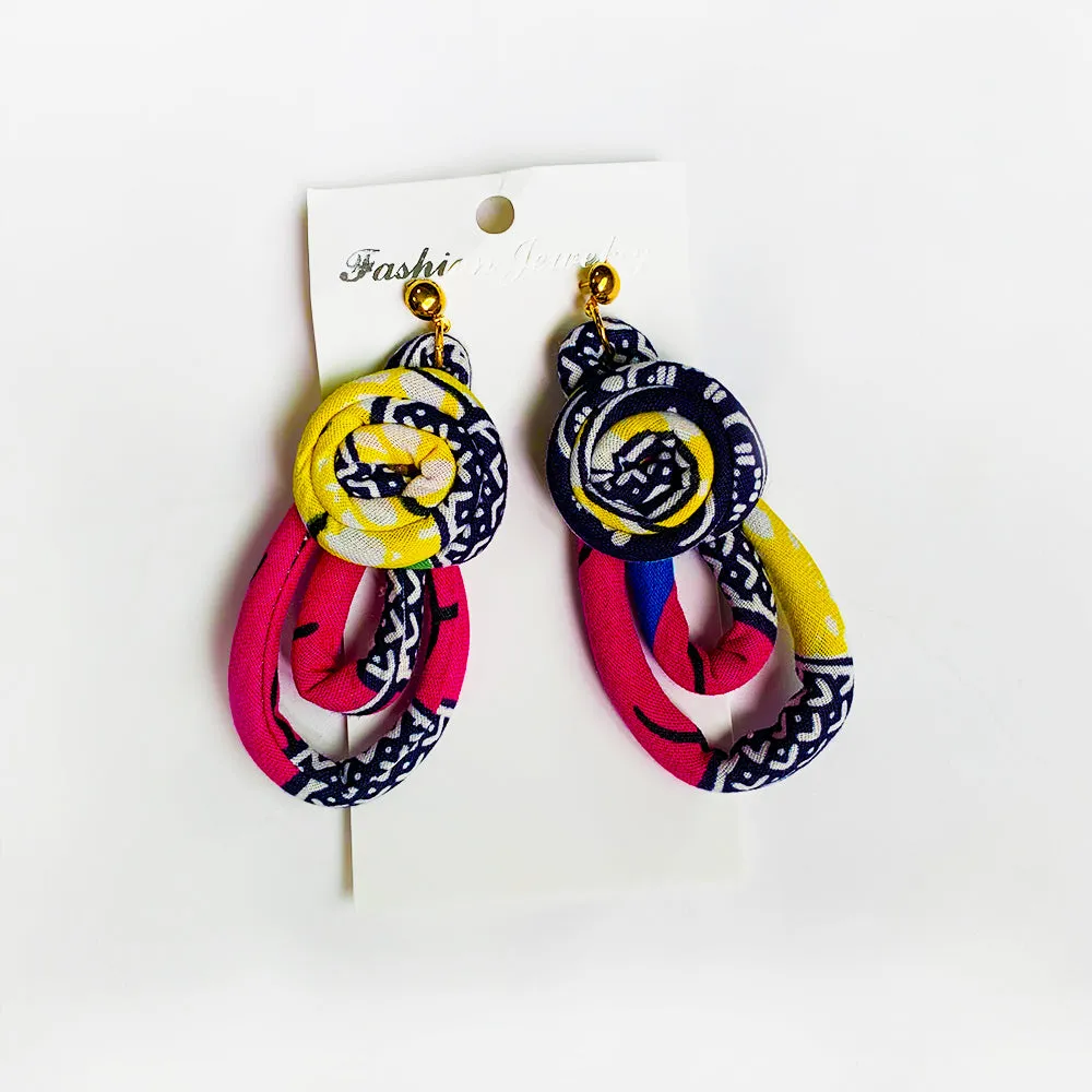 Ankara Rope Earrings